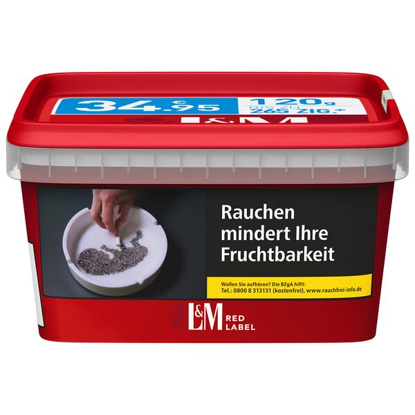 L&M - Volume Tobacco Red - Mega Box 120g - 34,95