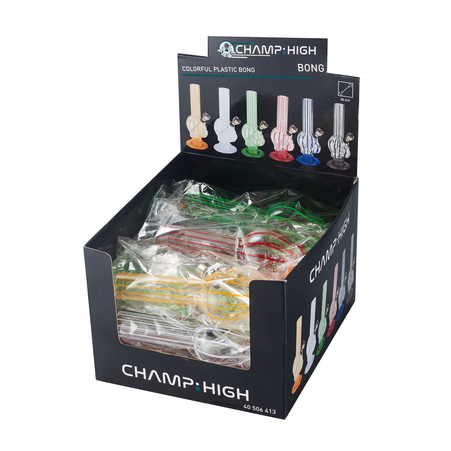 Champ - High Bong - Colorful Plastic Bong 15cm
