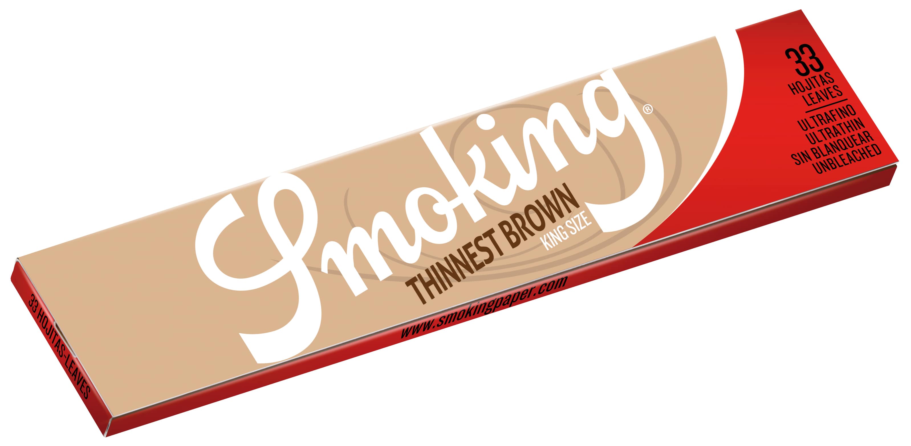 Smoking - King Size - Thinnest Brown 50 Hefte à 33 Blatt