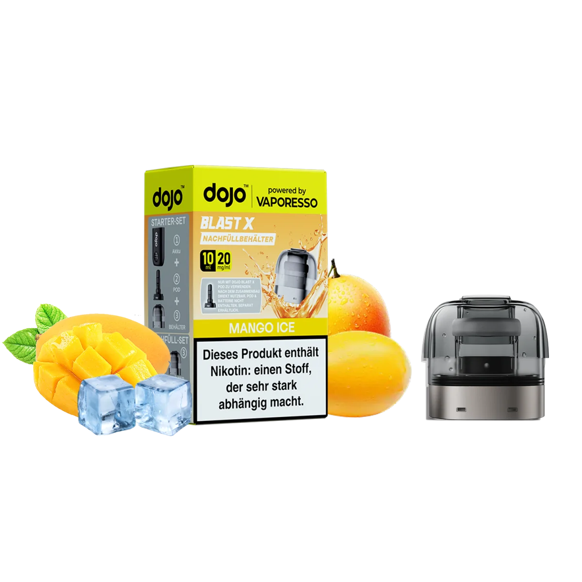 Dojo Blast X - Refill Container 20mg/ml - Mango Ice