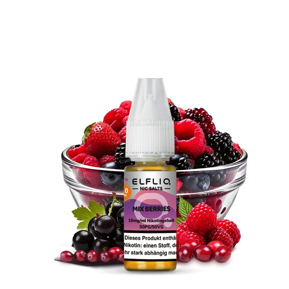 Elfbar Elfliq 10ml - Mixed Berries 10mg Elfbar Elfliq 10ml - Mixed Berries 10mg