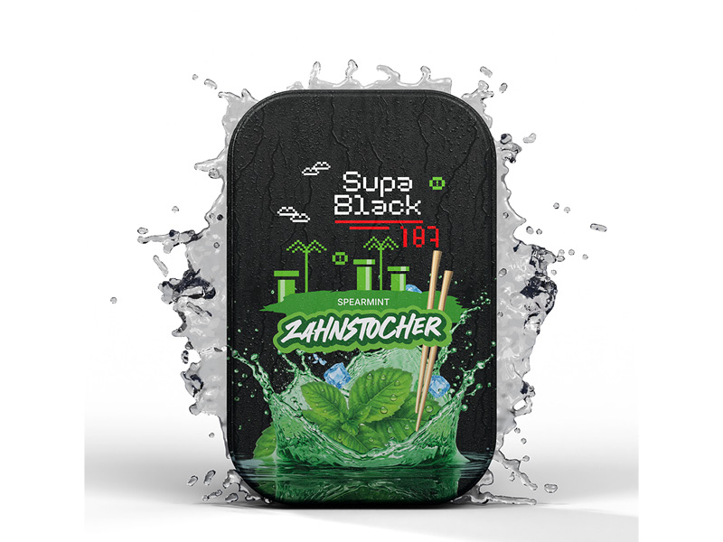 187 Zahnstocher - Supa Black - 100er Dose