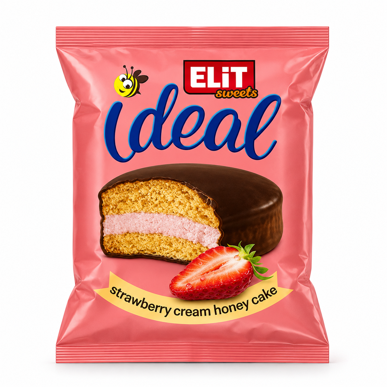 Elit Sweets - Ideal Vanilla Strawberry & Honey Cake 72g