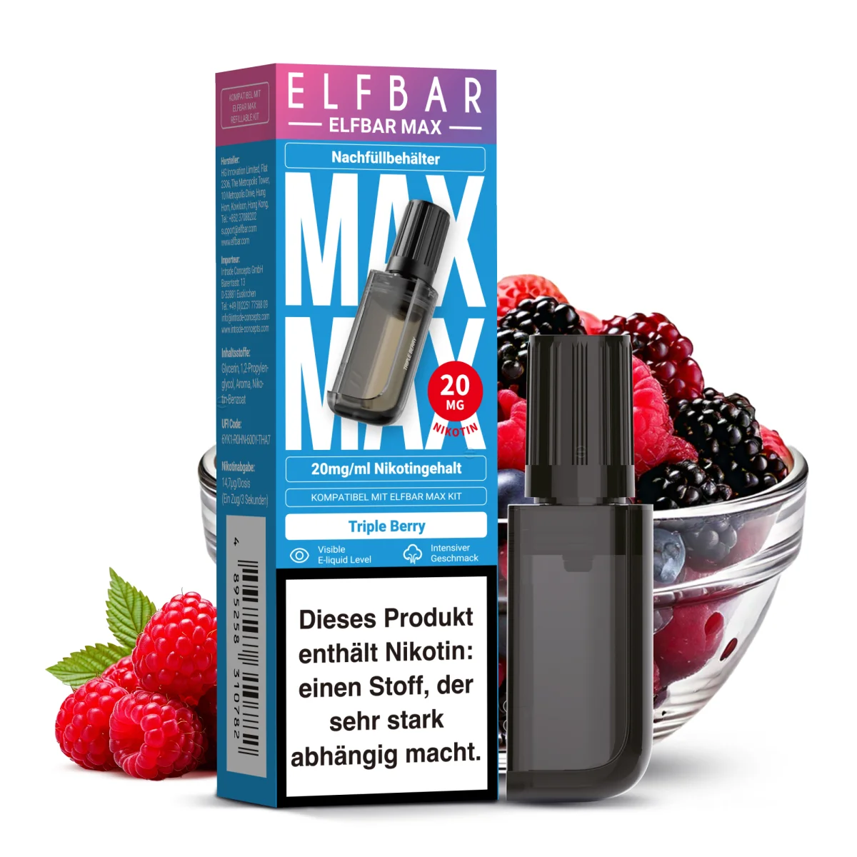 Elfbar Max - 10ml Pod - Tripple Berry
