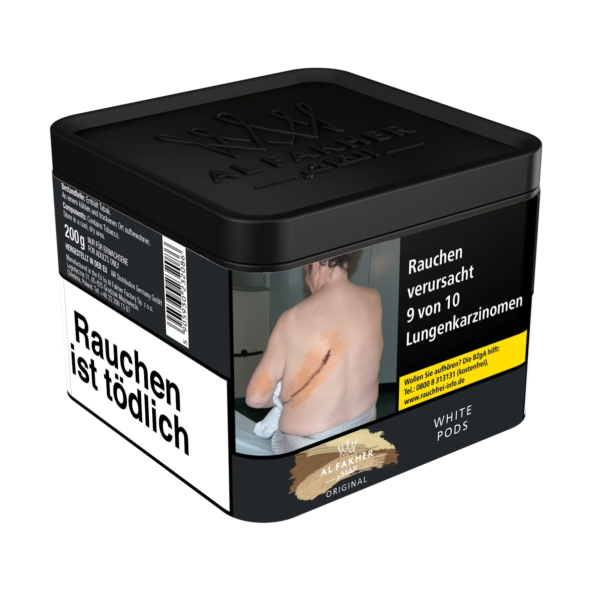 Al-Fakher Tobacco 200g - White Pods T&T (29,90)
