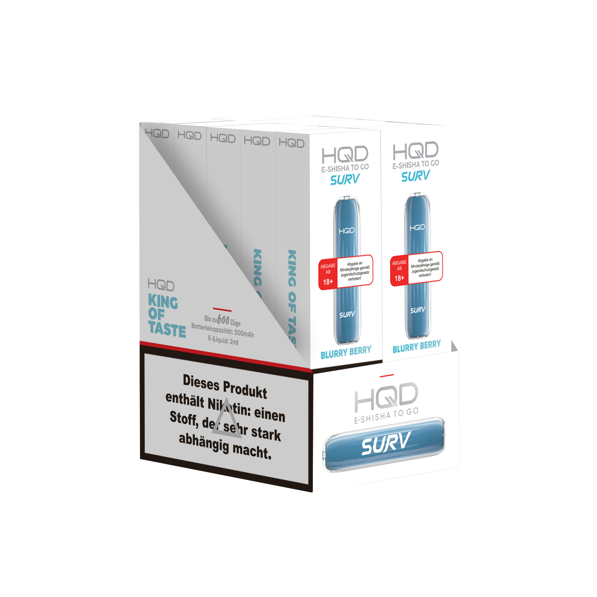 HQD Surv - E-Shisha - 600 Züge - Blurry Berry