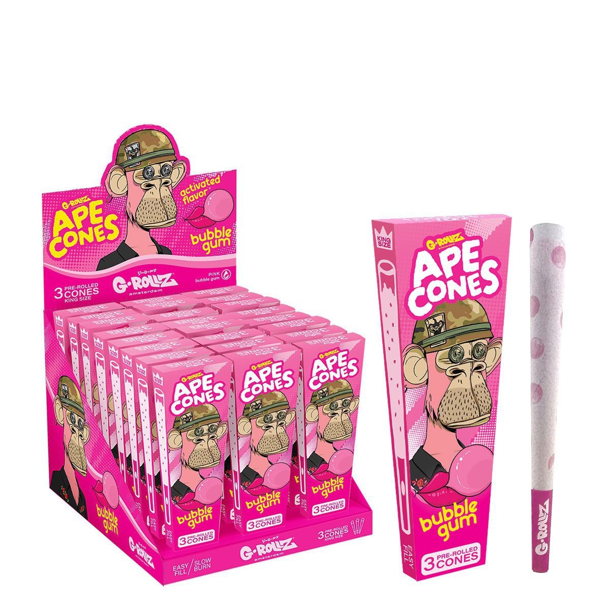 G-Rollz - Ape Cones Bubble Gum - AA1180KZ-DIS