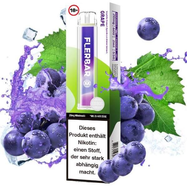 Flerbar - E-Shisha - 600 Züge - Grape