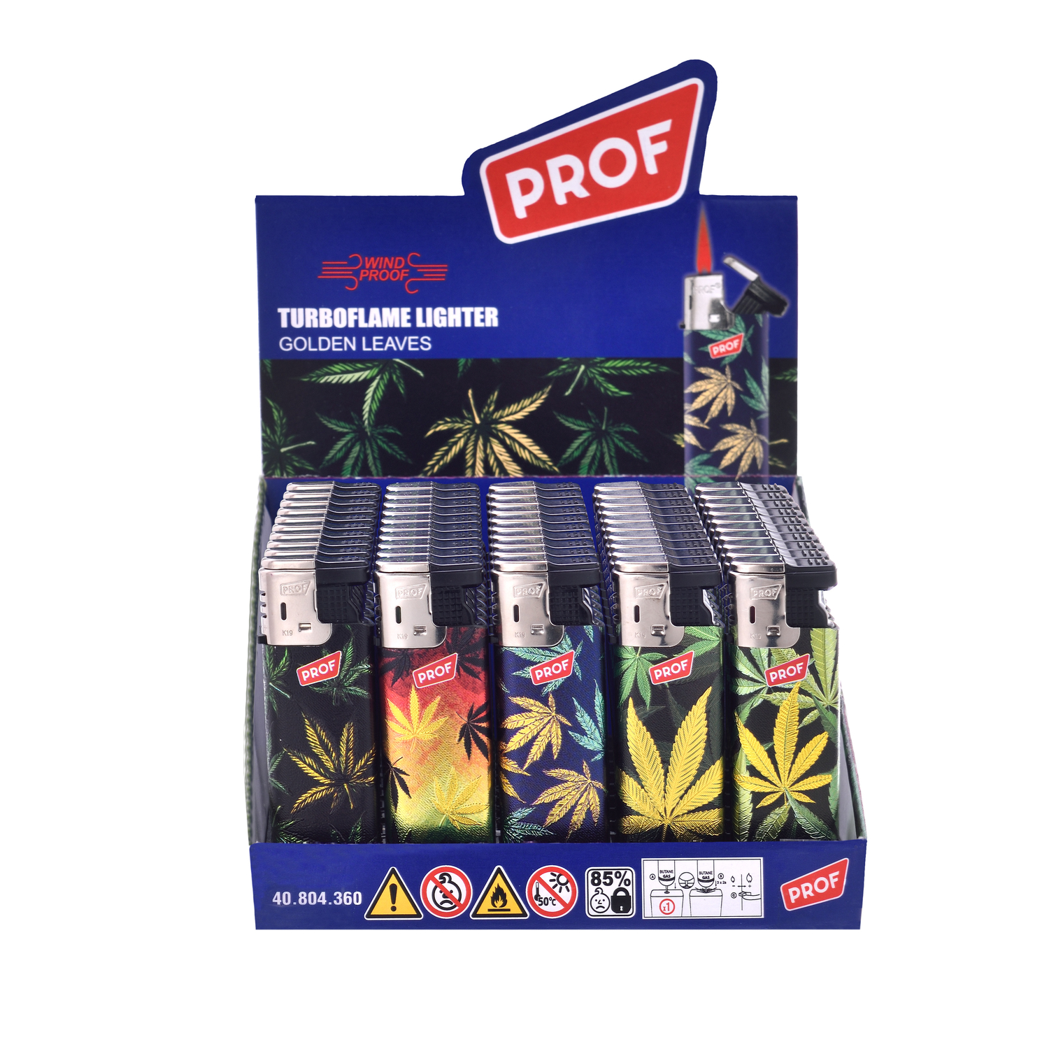 Prof - Feuerzeuge -Golden Leaves - Turbo 50er