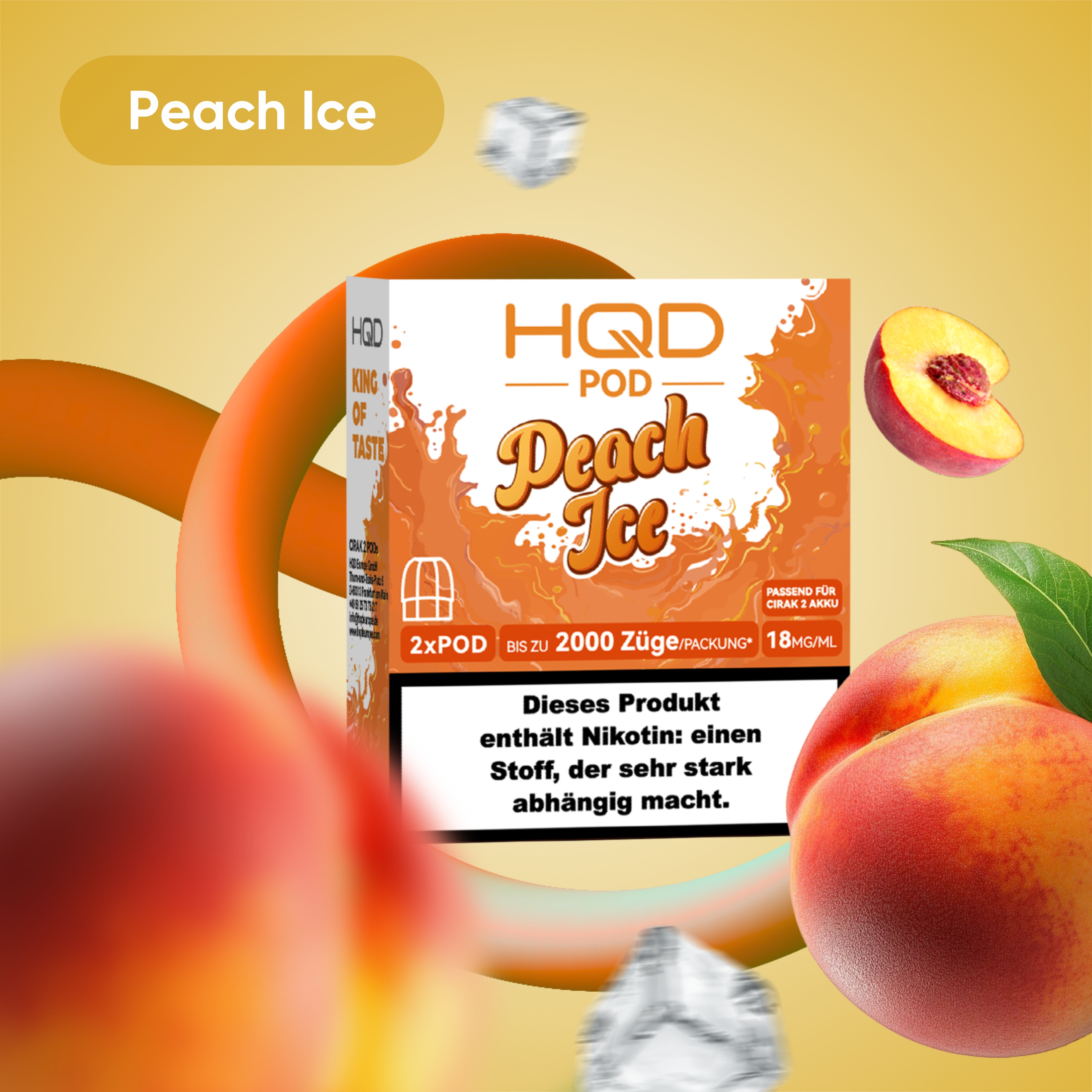 HQD - Cirak 2 Pod - Peach Ice