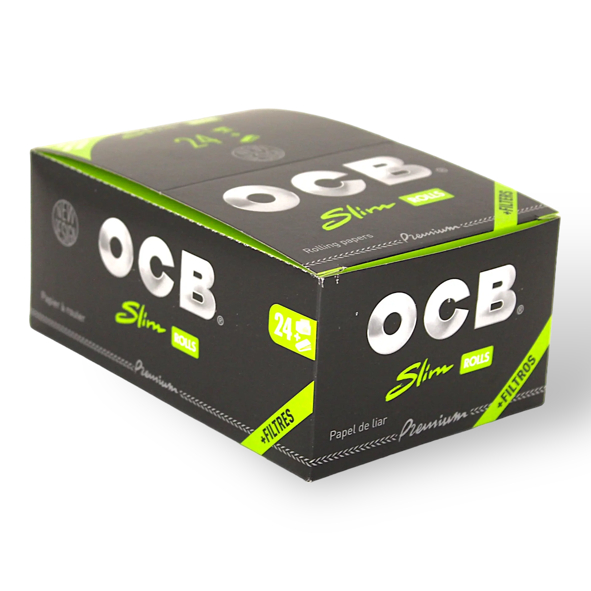 OCB - Rolls - Schwarz - Slim mit Tips