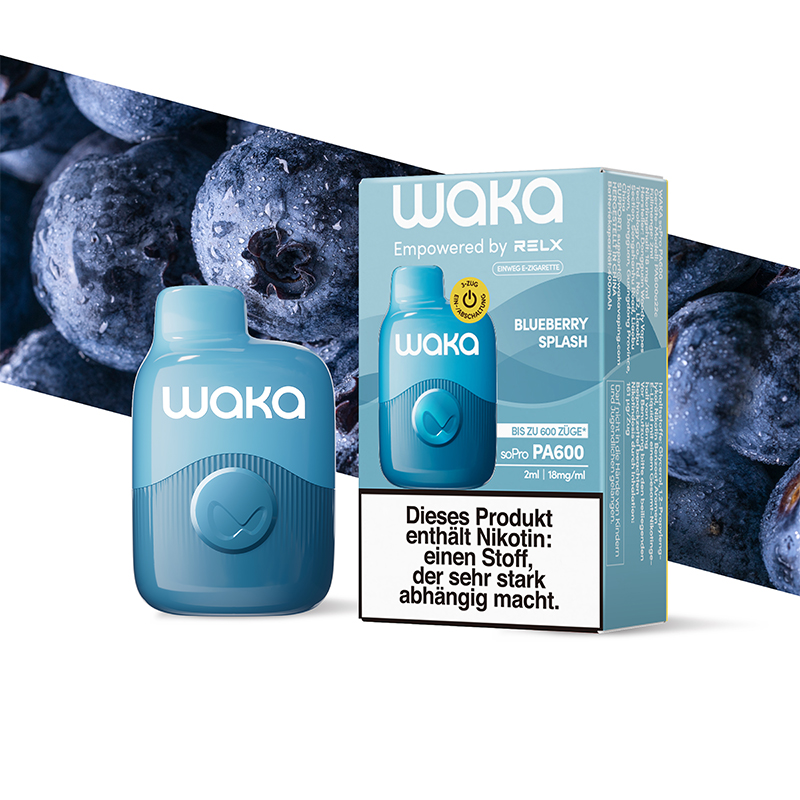 Waka - soPro PA600 - E-Shisha - 600 Züge - Blueberry Splash