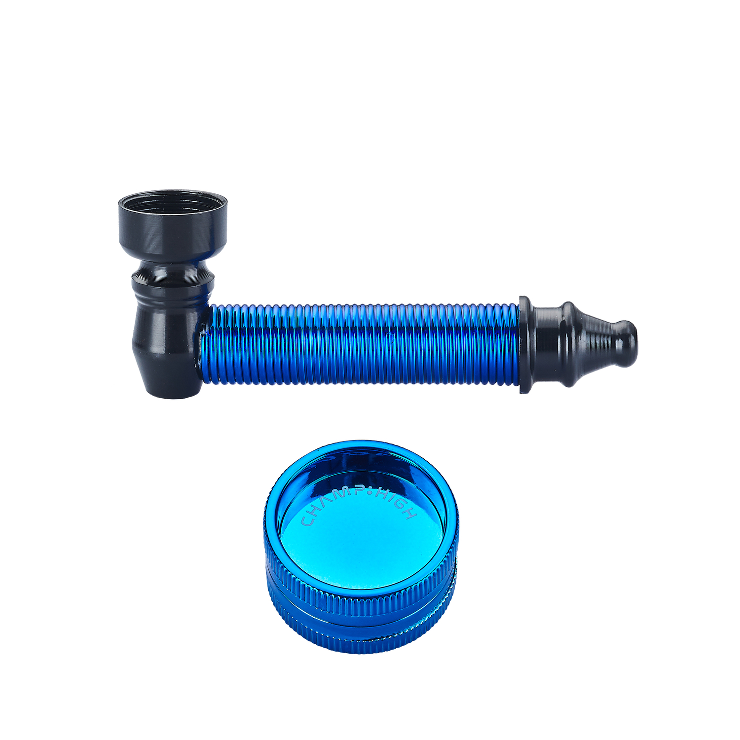 Champ - High Pipe - Mini Colored Pipe and Grinder