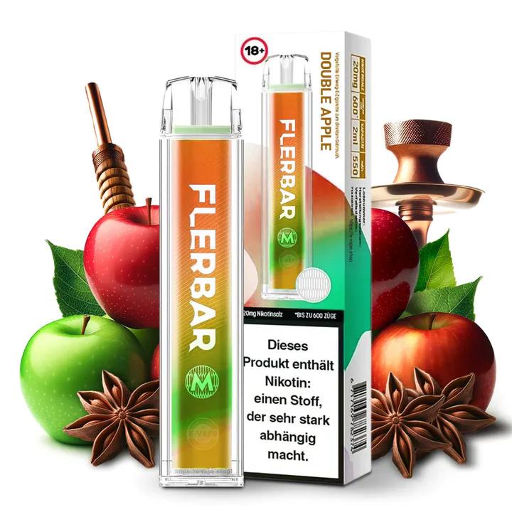 Flerbar - E-Shisha - 600 Züge - Double Apple
