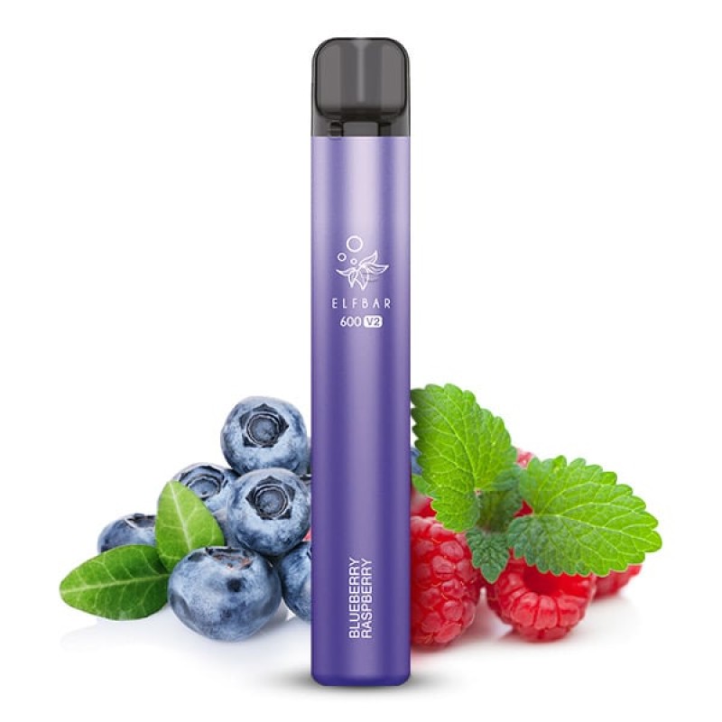 Elfbar E-Shisha - 600 Züge - V2 - Kindersicherung - Blueberry Raspberry