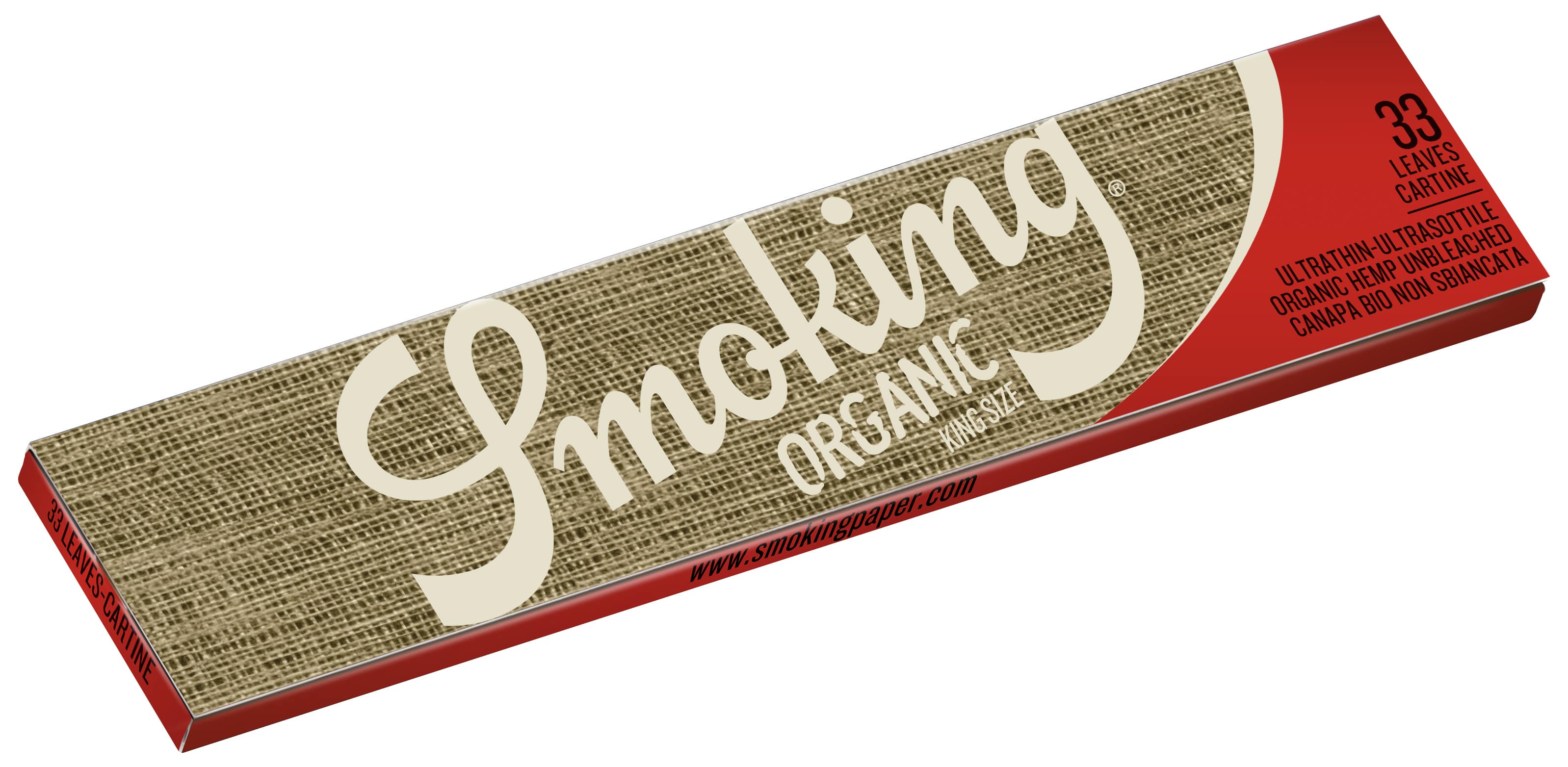Smoking - King Size - Organic - 50 Hefte à 33 Blatt