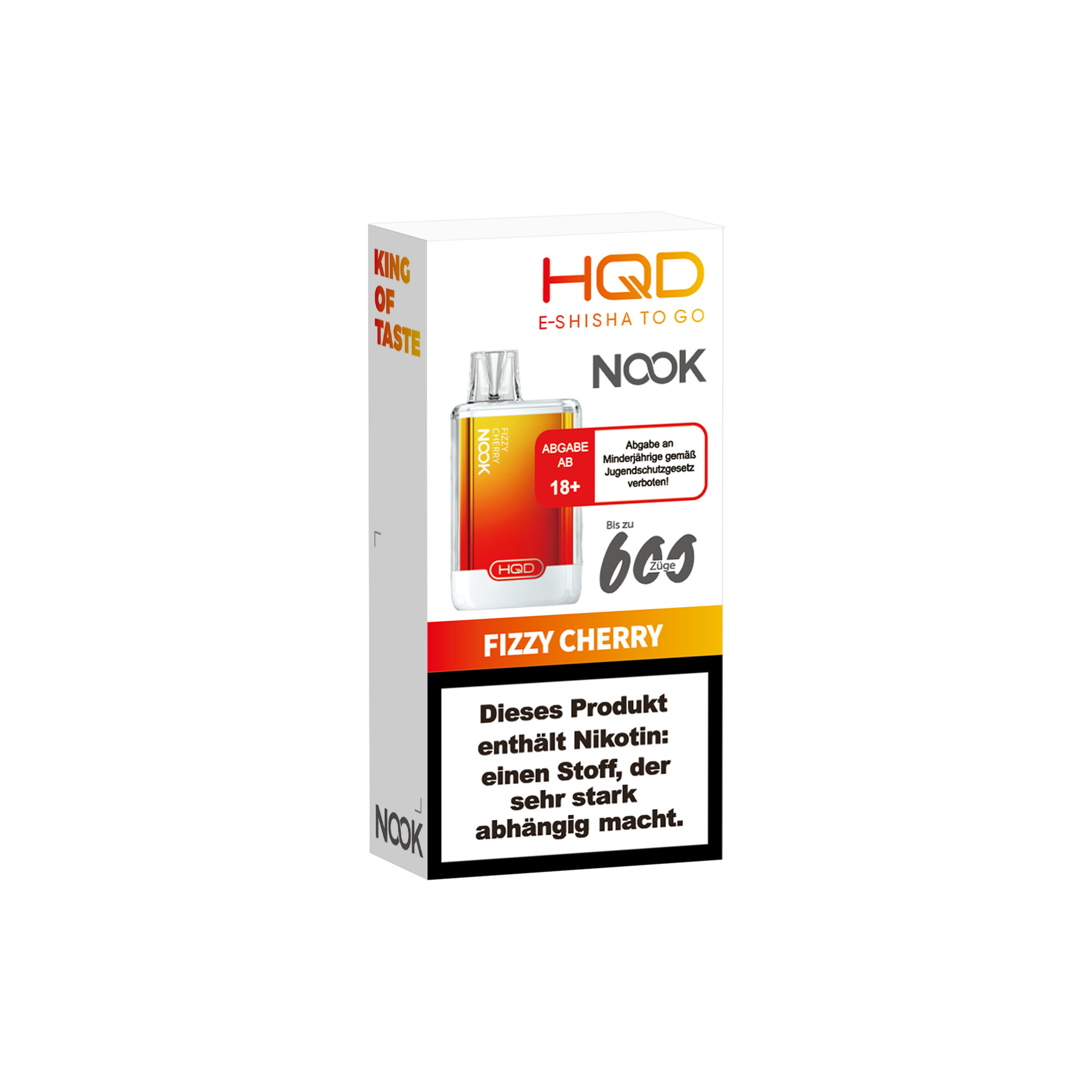Hqd Nook - E-Shisha 600 Züge - Fizzy Cherry