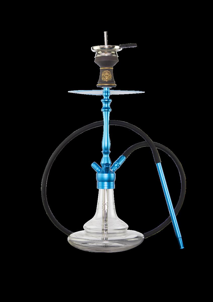 MLS826 Lit Cyan - Aluminium Shisha