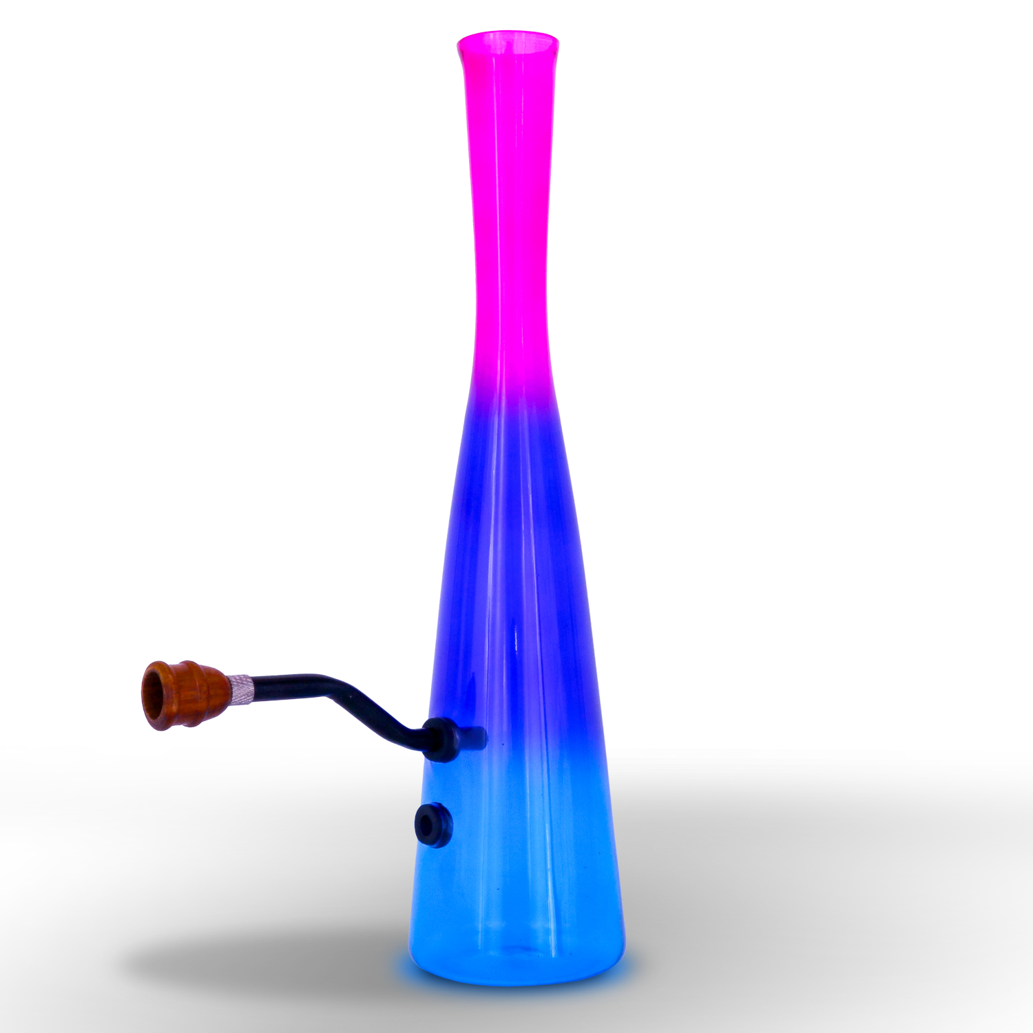 Holland bong Red/Blue mit kickloch 38cm.