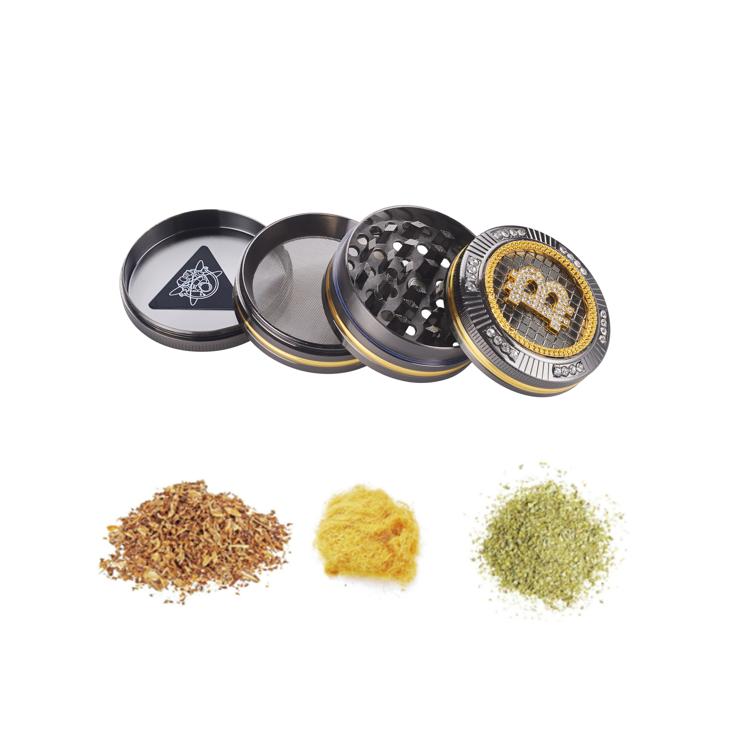 Champ - High Grinder - Bling Bling Bitcoin 50mm