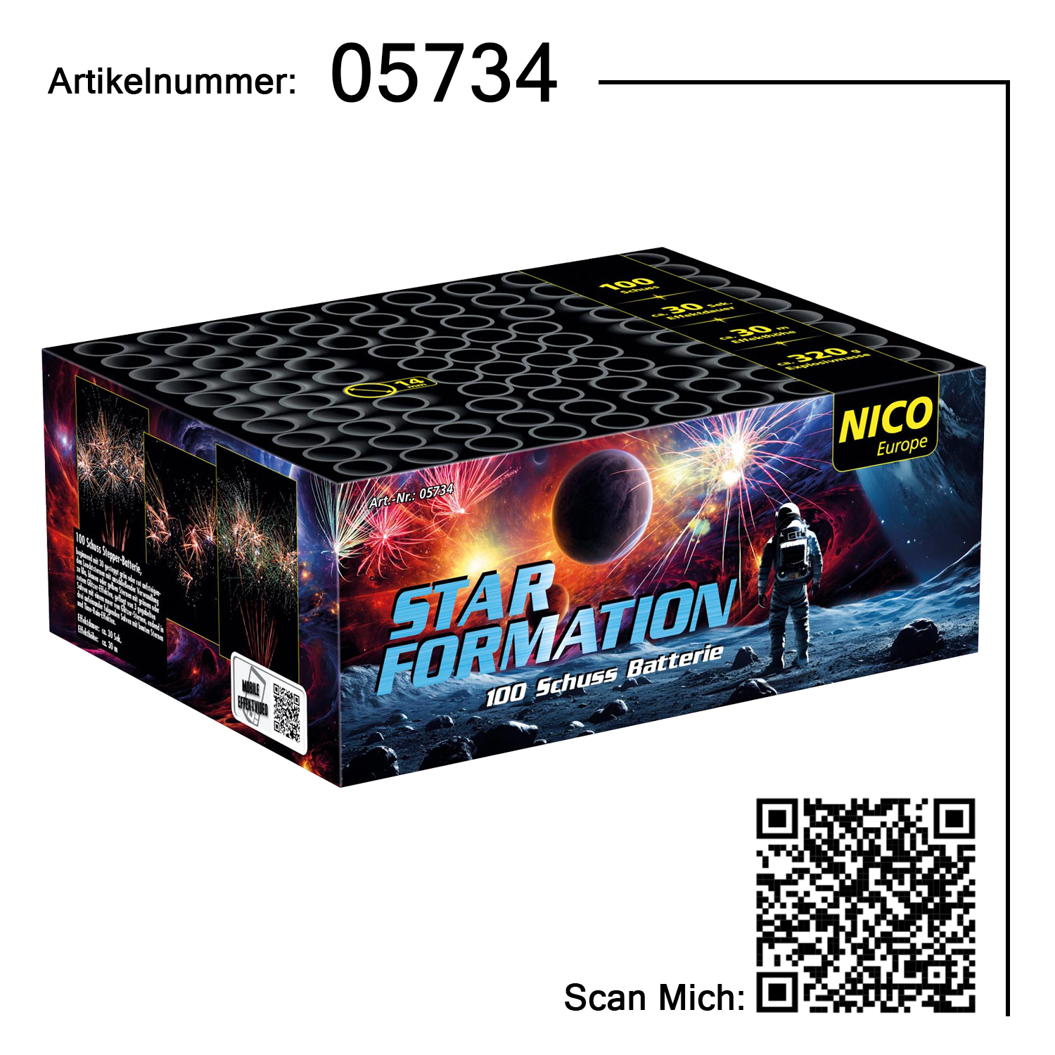 Star Formation, 100 Schuss