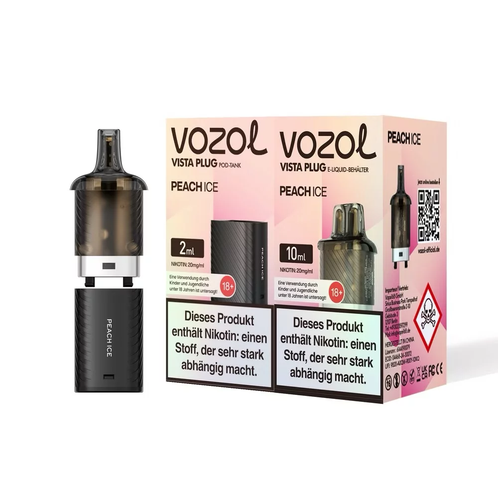 Vozol -  Vista Plug Pod Bundle - Peach Ice