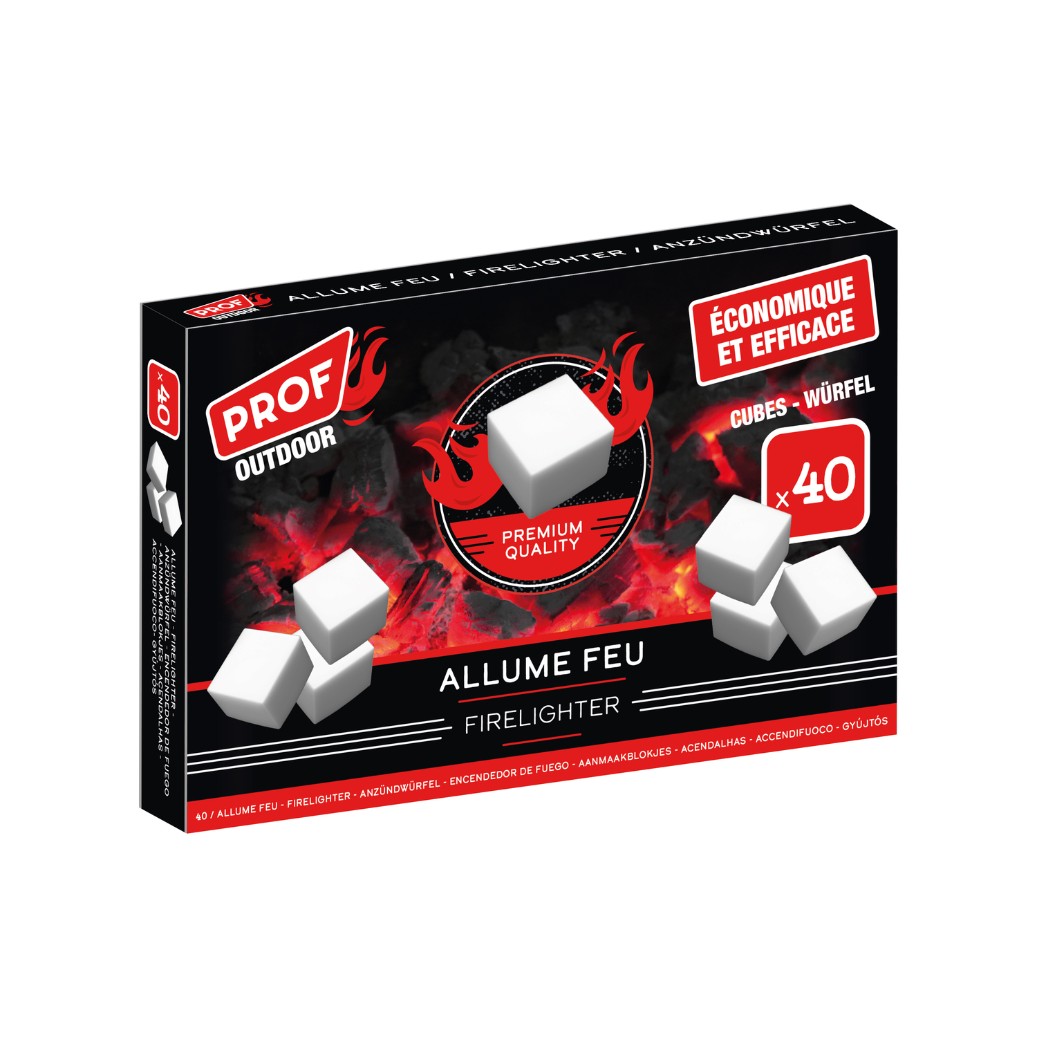 Prof - Anzündwürfel 40er-Pack