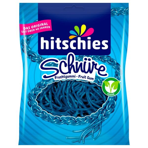 Hitschies - Vegan - Schnüre Blau Fruchtgummi