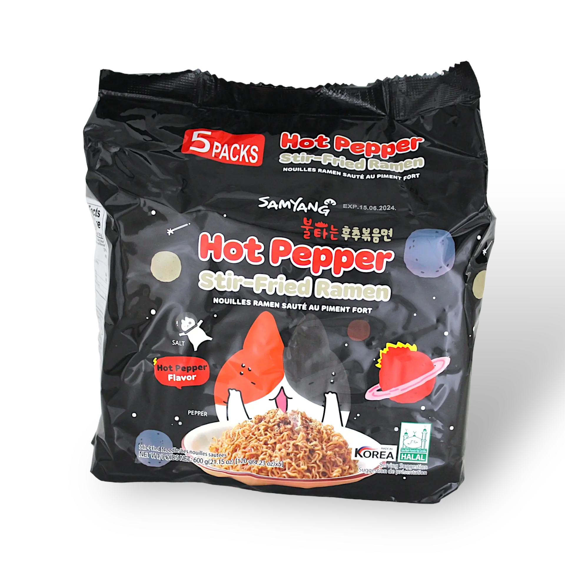 Noodles Samyang Hot Pepper Stir-Fried Ramen 140g