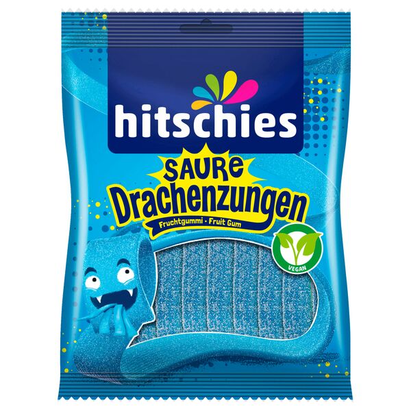 Hitschies - Vegan - Drachenzungen Blau Fruchtgummi