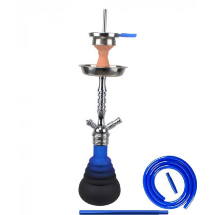 4 Star Shisha 420D Silber/Blau