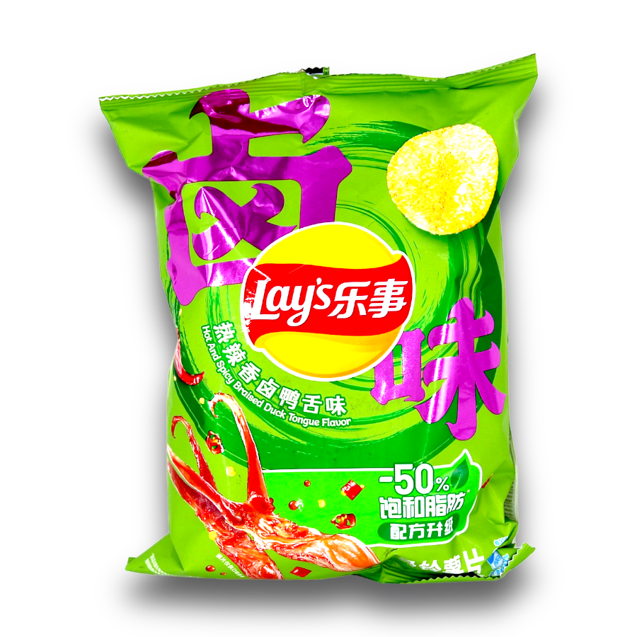 lay's - China - Potato Chip Spicy Duck Tongue 70g
