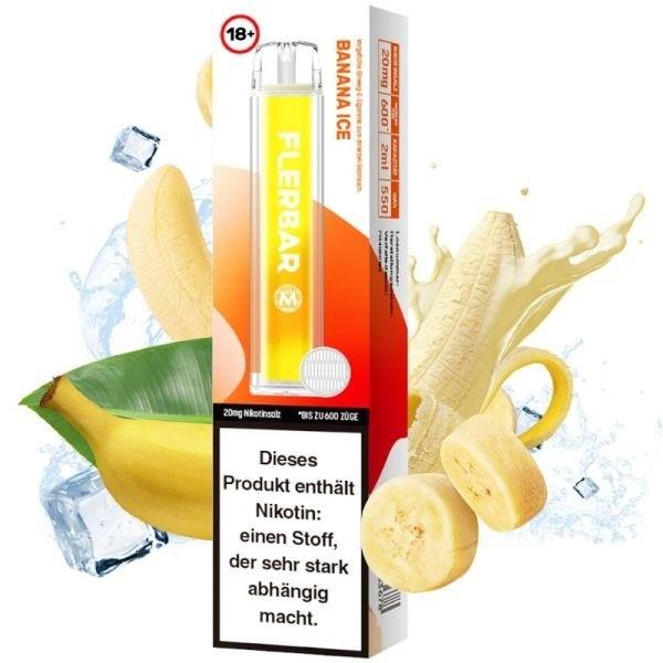 Flerbar - E-Shisha - 600 Züge - Banana Ice