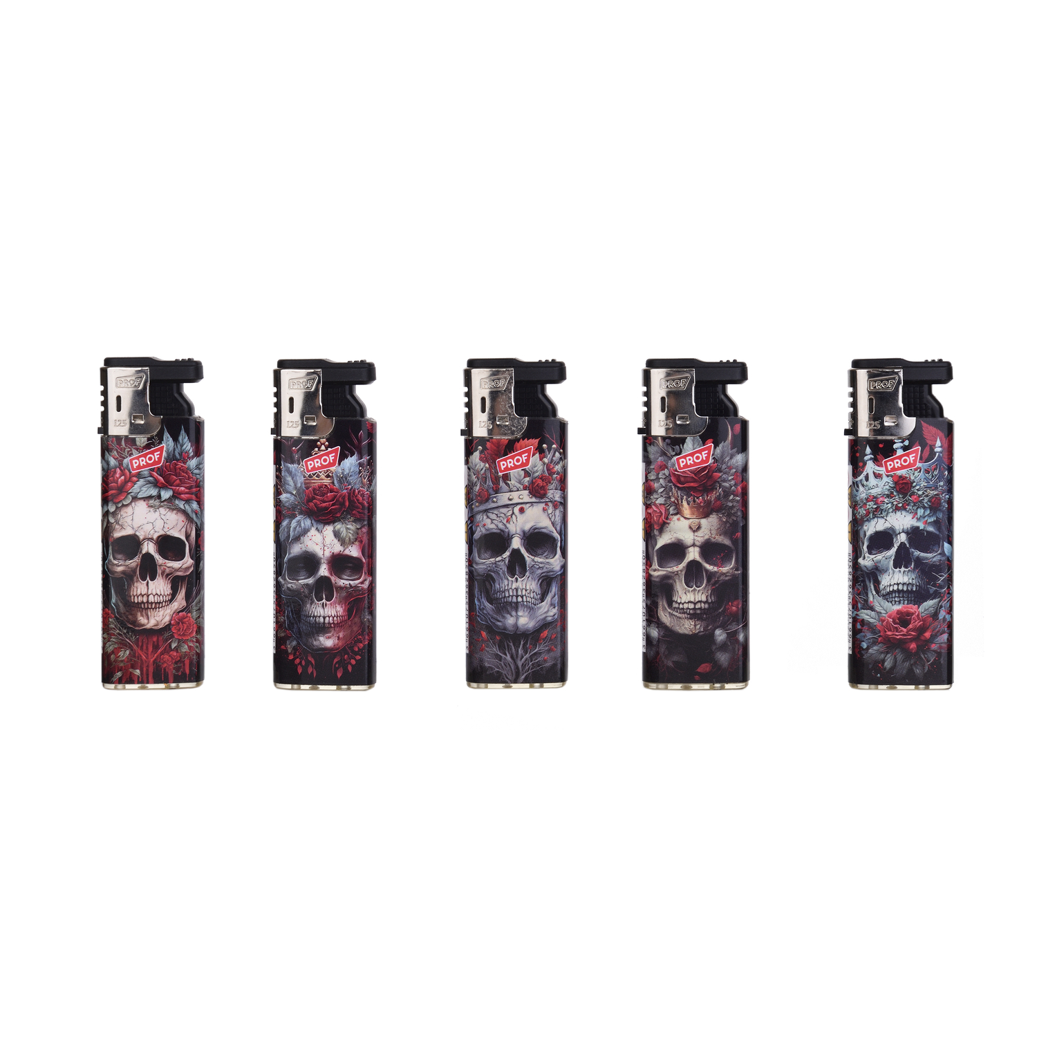 Prof - Feuerzeuge - Skull & Roses