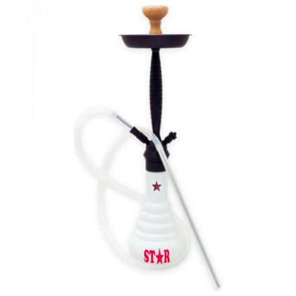4 Star Shisha 610D Schwarz/Weiß