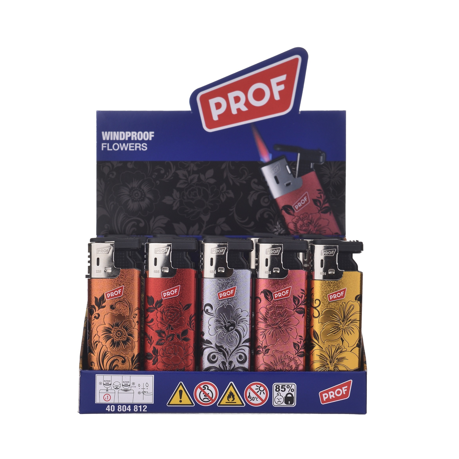 Prof - 3D Feuerzeuge - Effect Flowers 50er