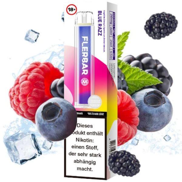 Flerbar - E-Shisha - 600 Züge - Blue Razz