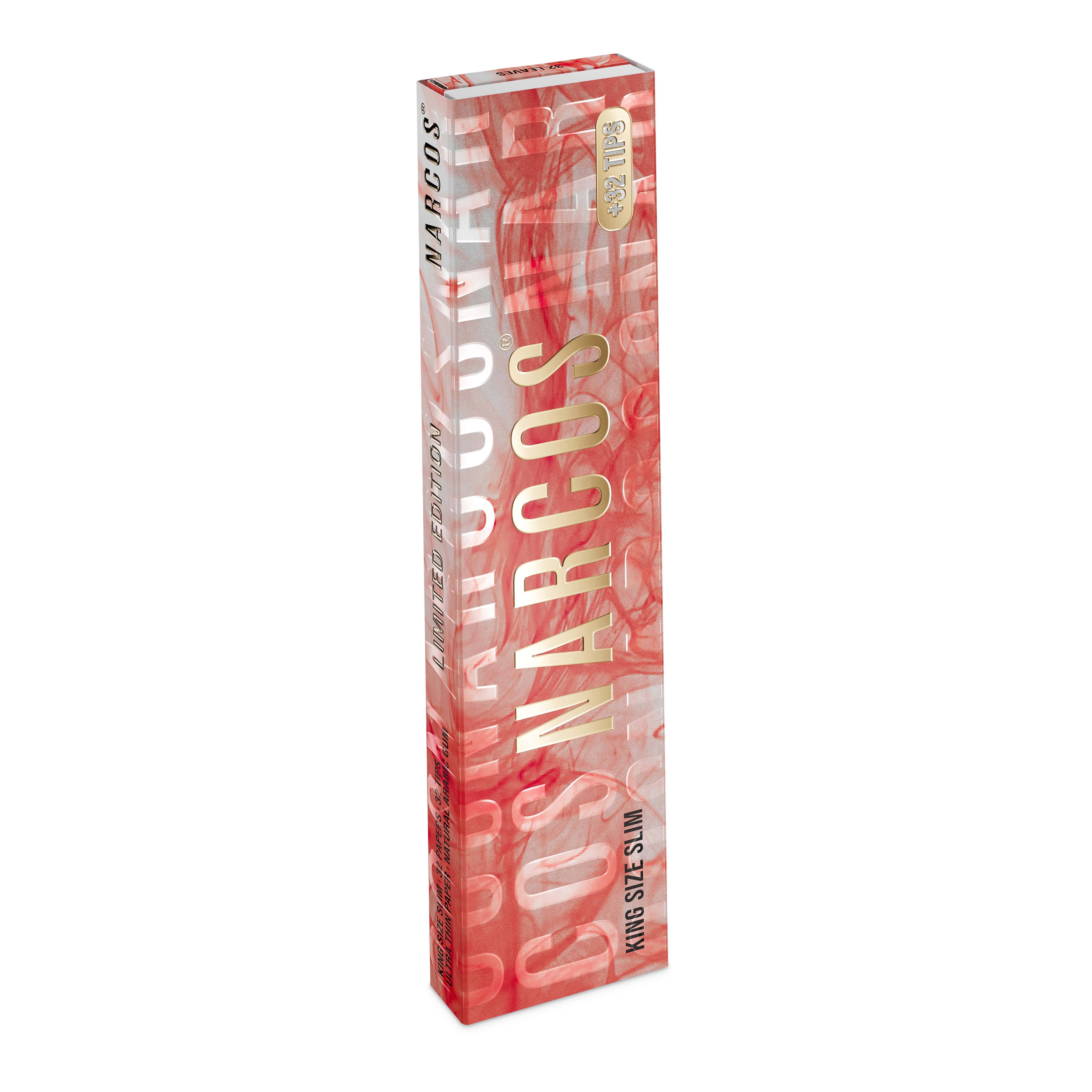 Narcos - Kingsize Slim - mit Tips 32 Hefte à 32 Blatt - Limited Edition 4963