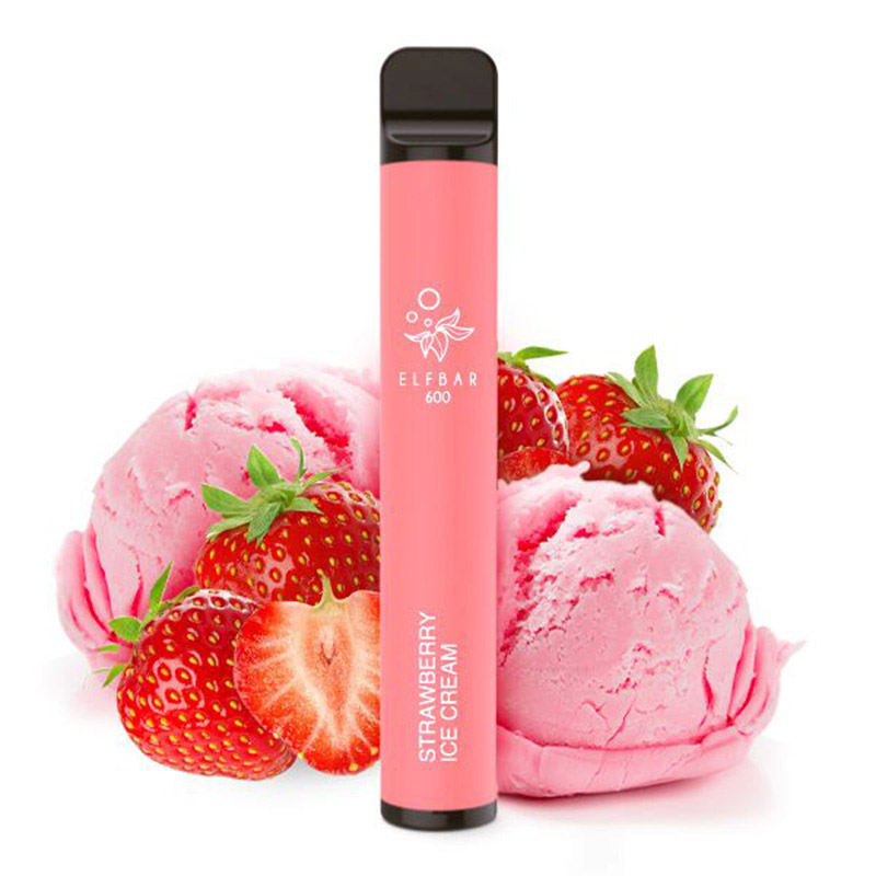 Elfbar E-Shisha - 600 Züge - Kindersicherung - Strawberry Ice Cream