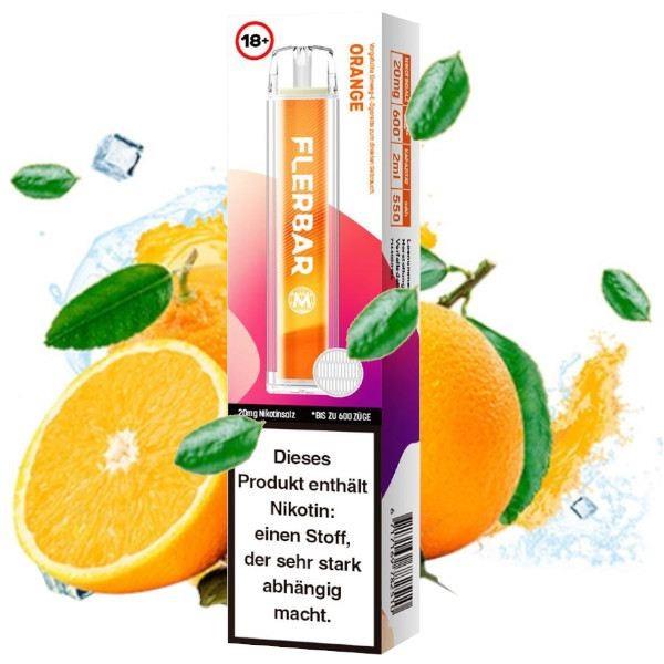 Flerbar - E-Shisha - 600 Züge - Orange