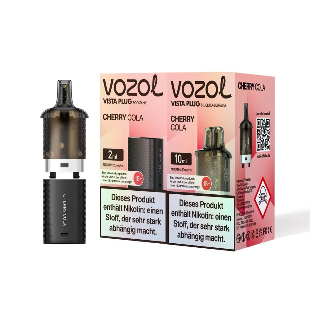 Vozol -  Vista Plug Pod Bundle - Cherry Cola