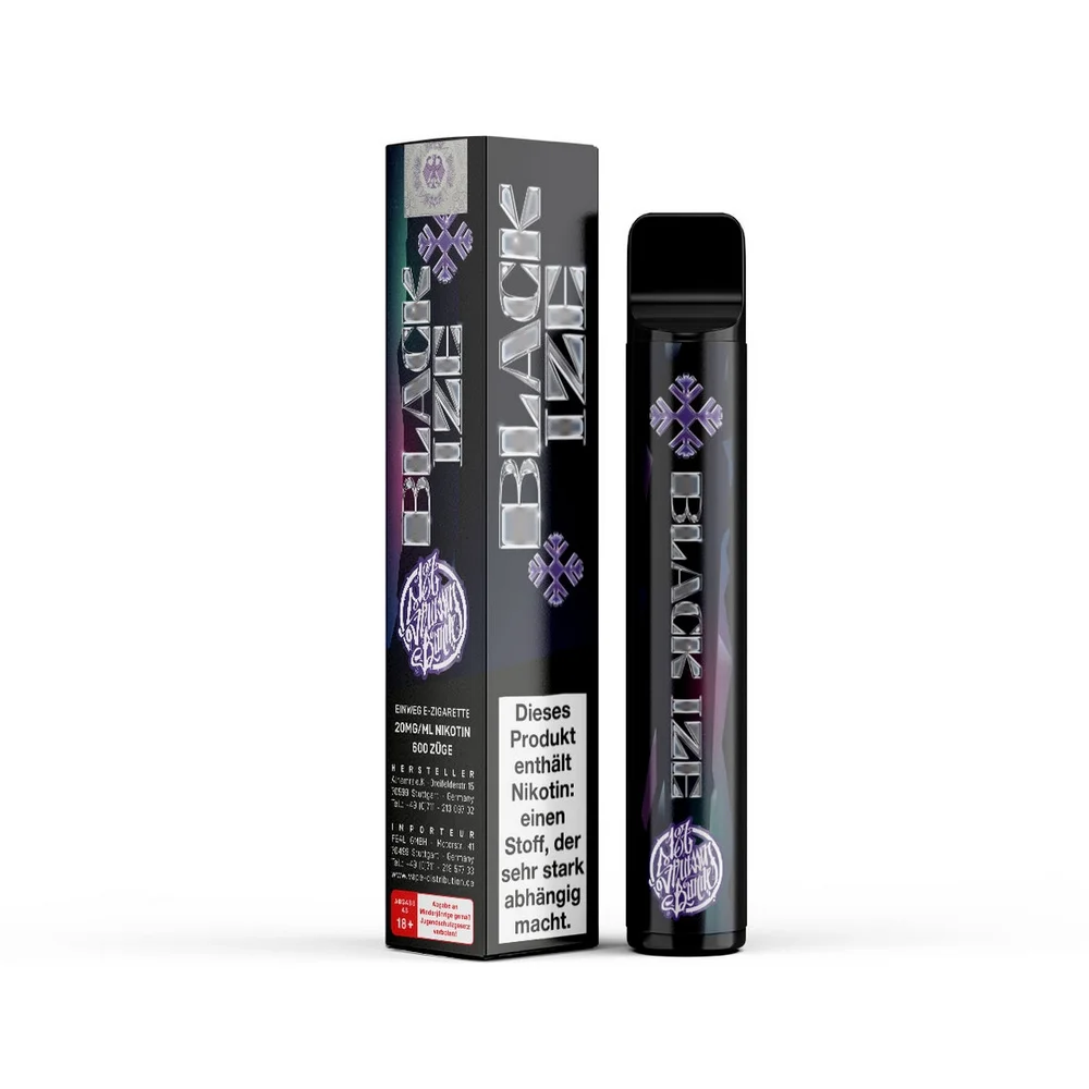 187 Straßenbande - E-Shisha - 600 Züge - Black Ize