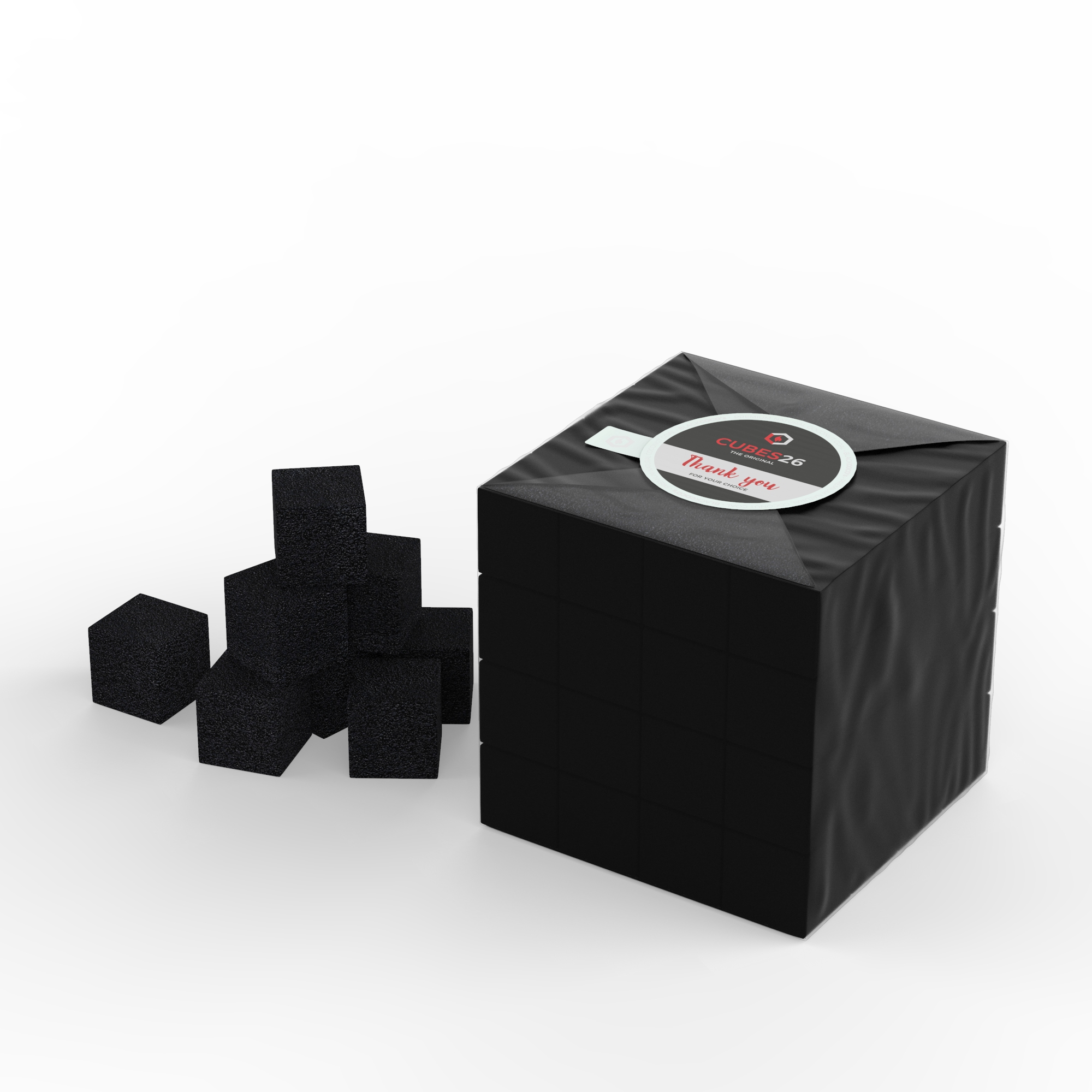 Blackcoco - Naturkohle - Cube26 - 1KG - Gastropack