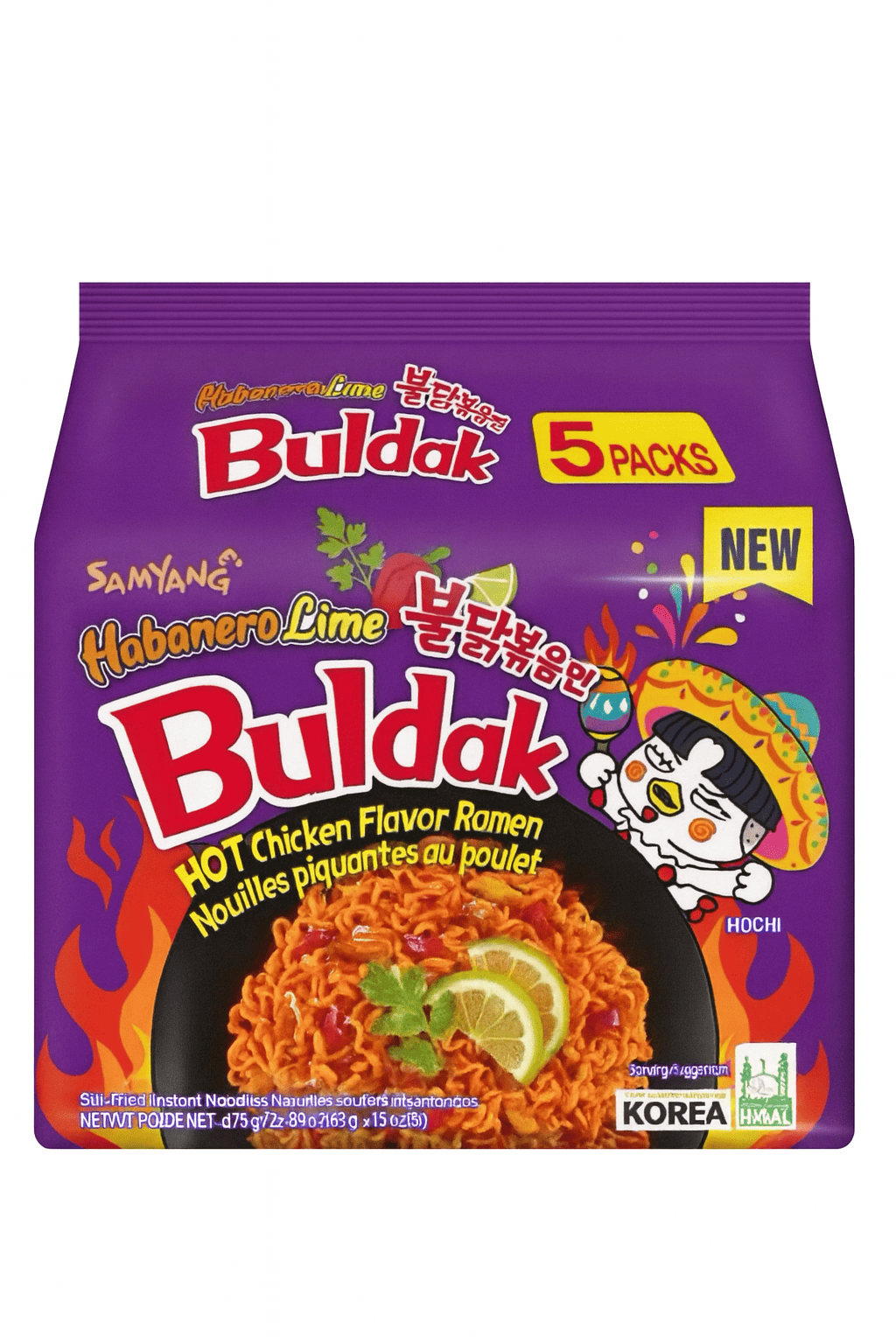 Noodles Samyang - Buldak - Habanero Lime 140g