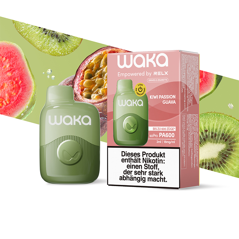 Waka - soPro PA600 - E-Shisha - 600 Züge - Kiwi Passion Guava