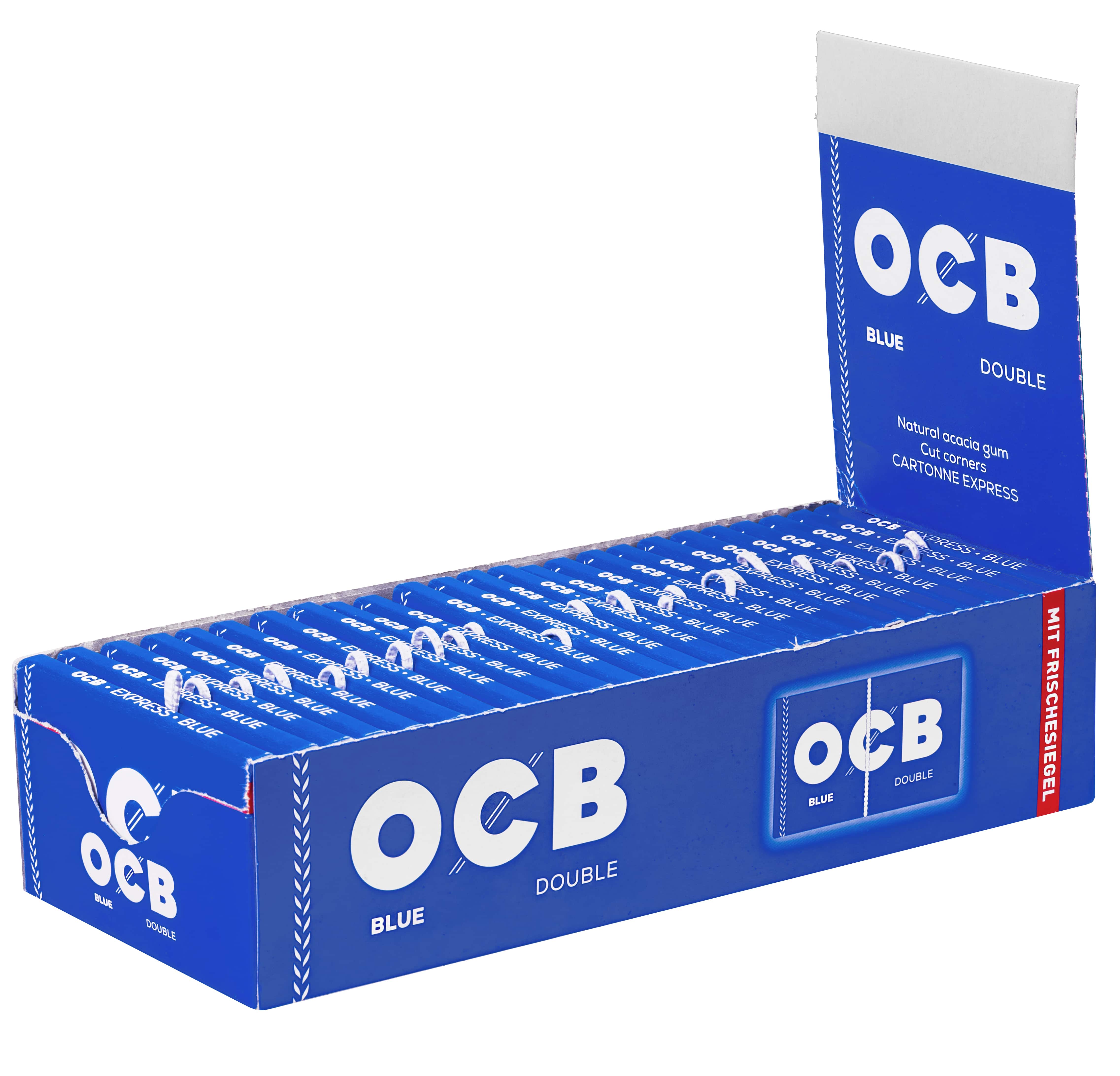 OCB - Blau - Doppelt mit Gummi 25 Hefte à 100 Blatt