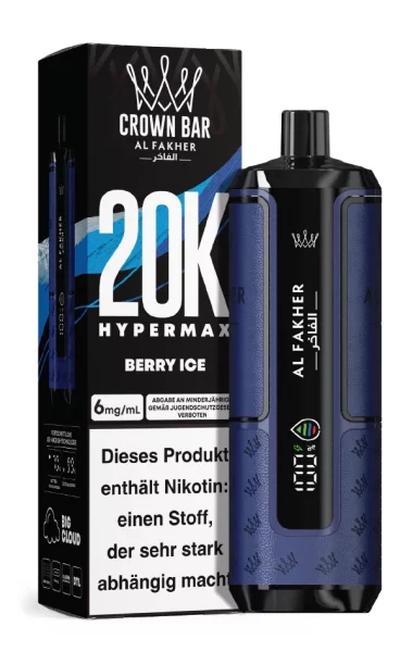 Al-Fakher - Hypermax - 20K Züge - Berry Ice