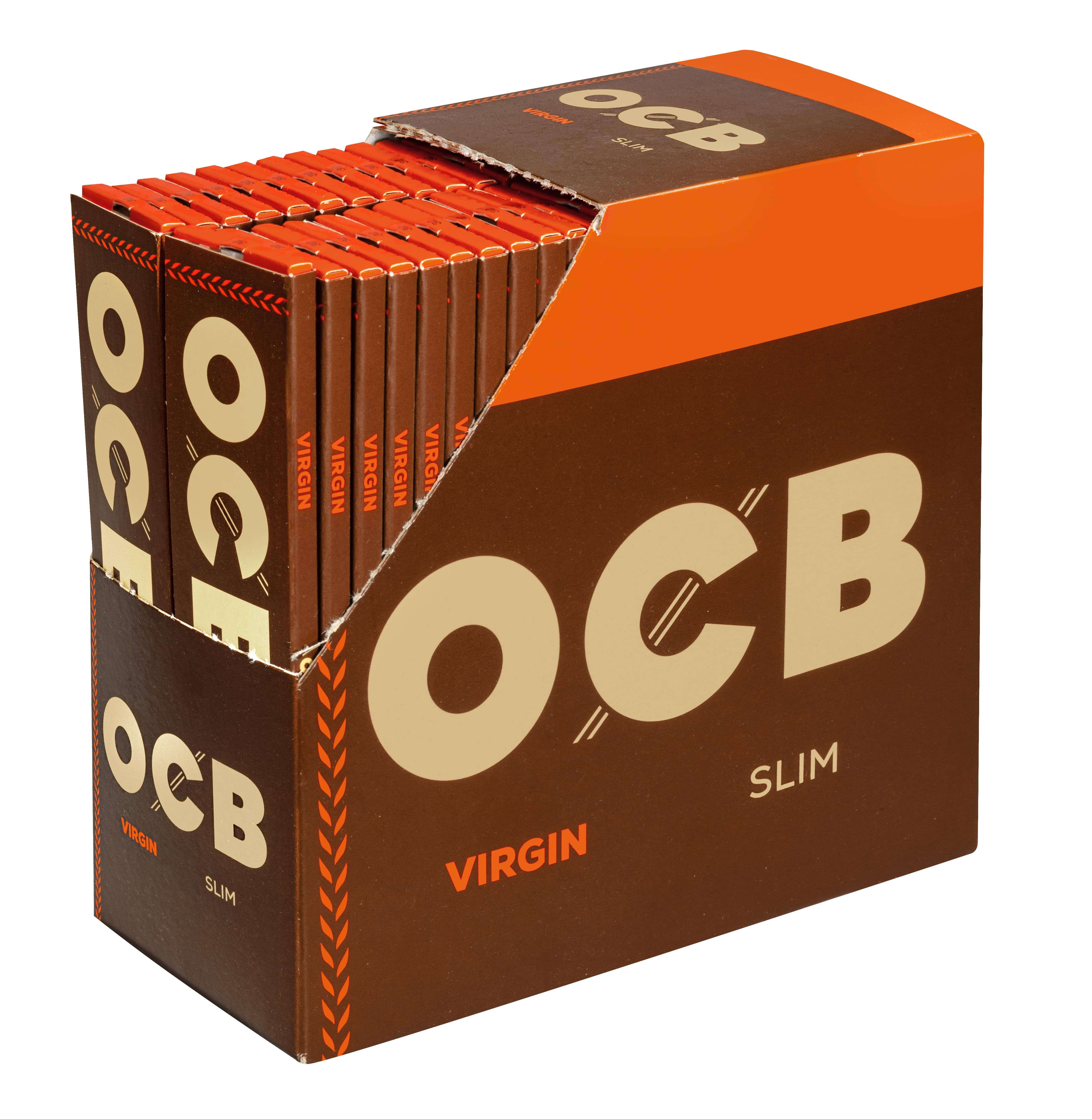 OCB - King Size - Braun Slim 50 Hefte à 32 Blatt