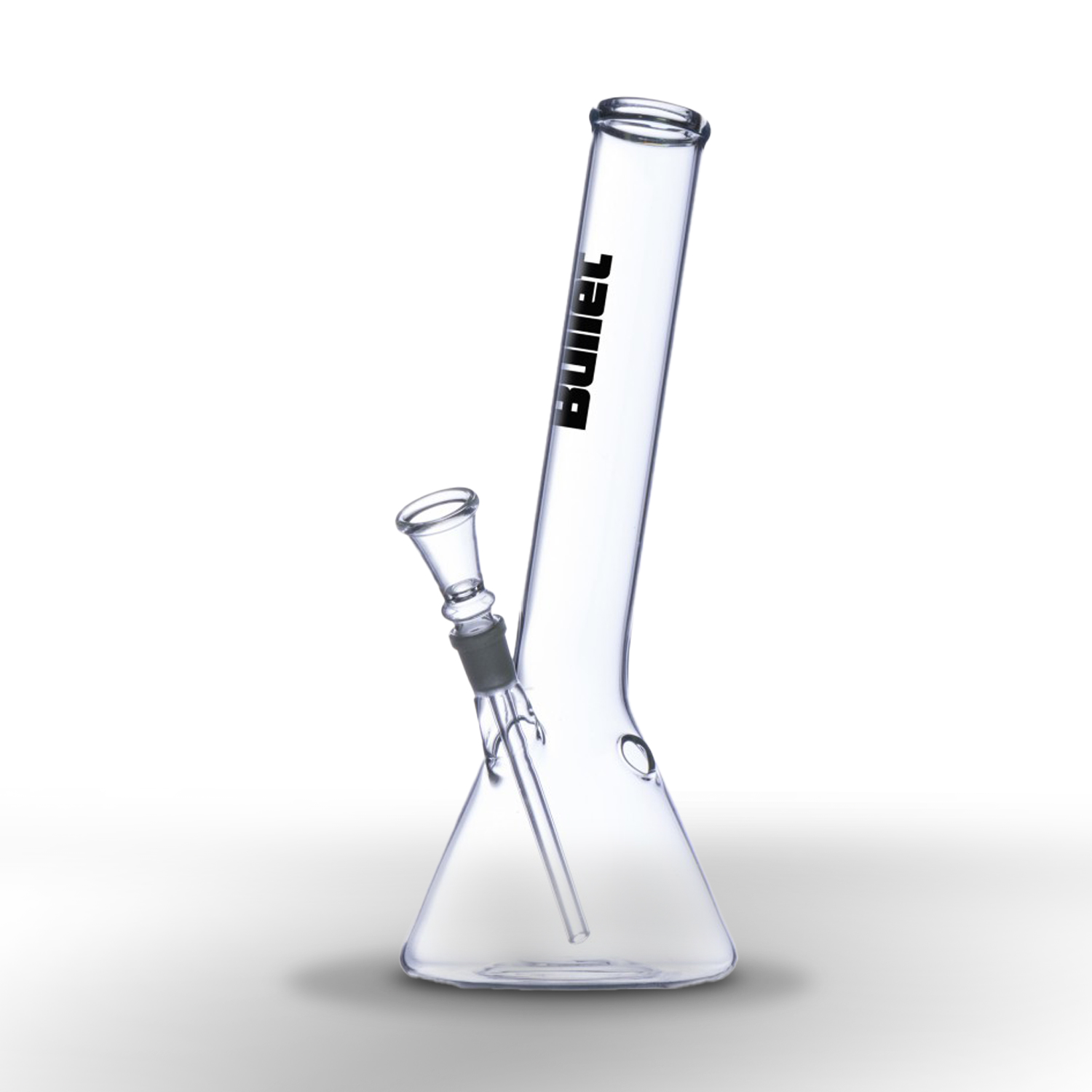 Bullet Glas Pfeife mit Konisch Bauch mit gebogen. Mundstück.