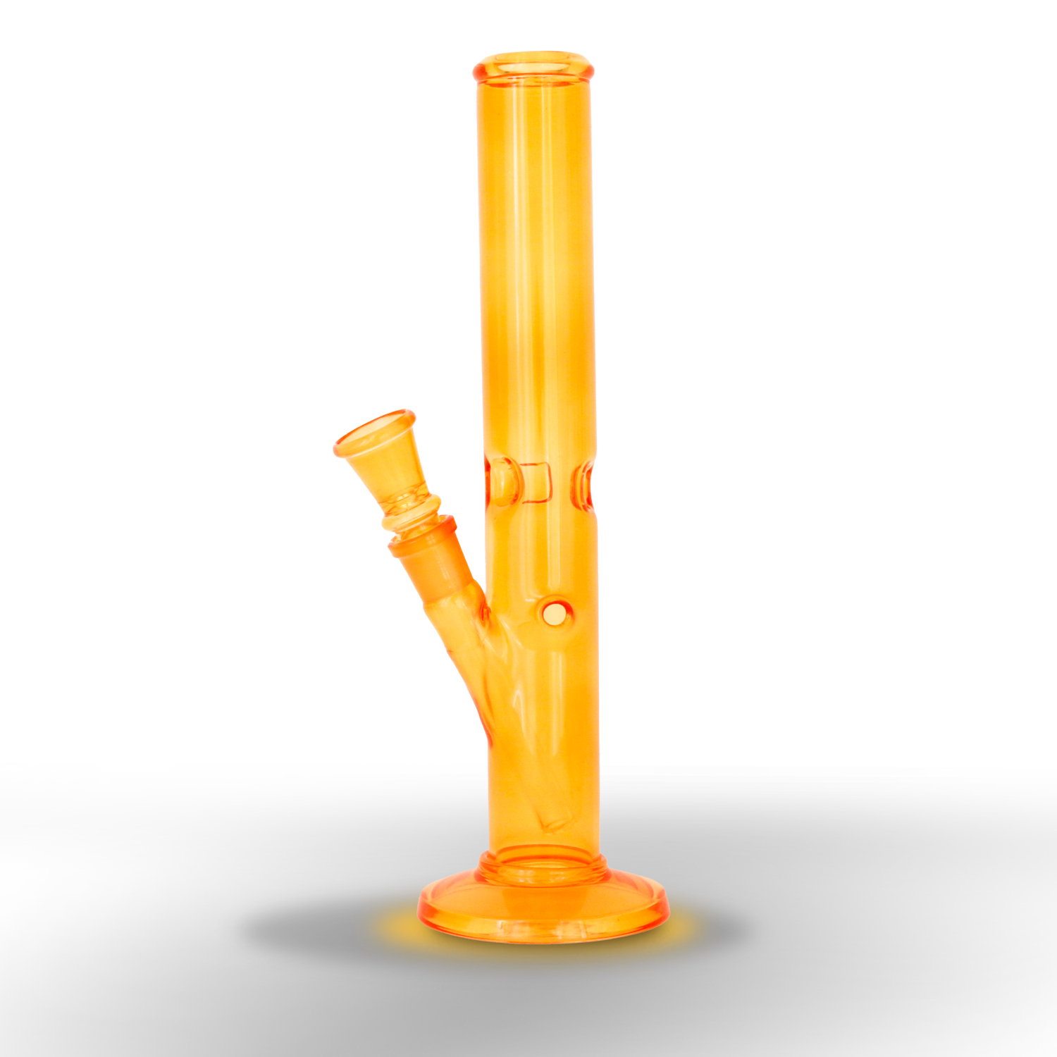 Gl.Bong mit Eis Transp.Amber